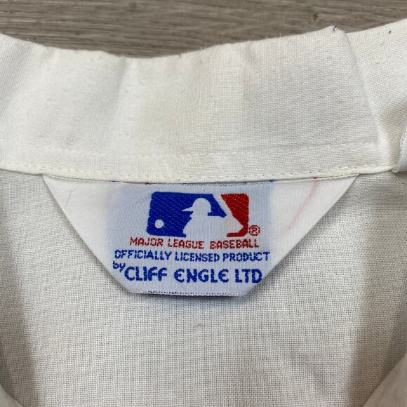 Rare Vintage 80s Cliff Engle MLB LA Dodgers Polo Shirt Men's Large Retro - Picture 6 of 15
